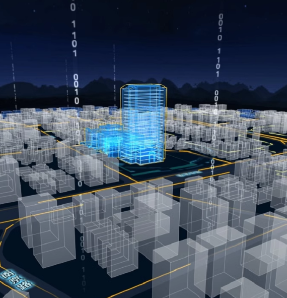 建模3d数字孪生城市园区智慧乡村建